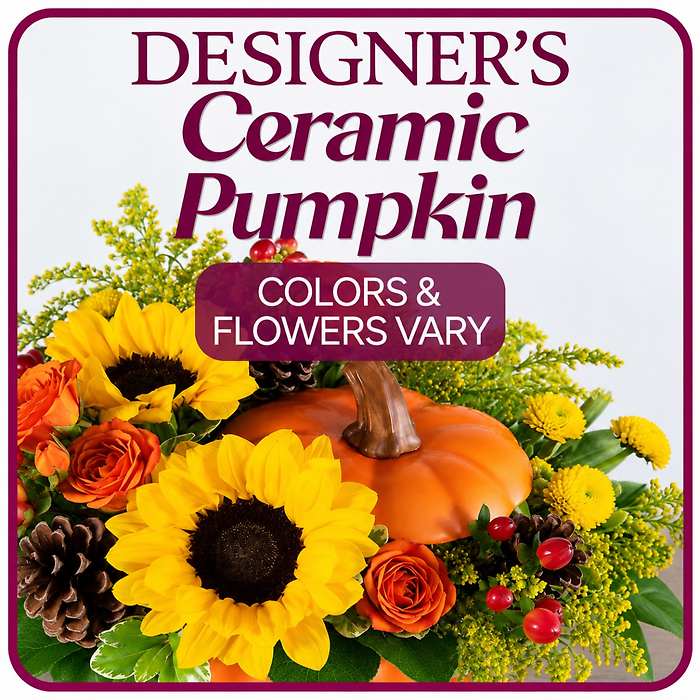 Designer\'s Choice Ceramic Pumpkin