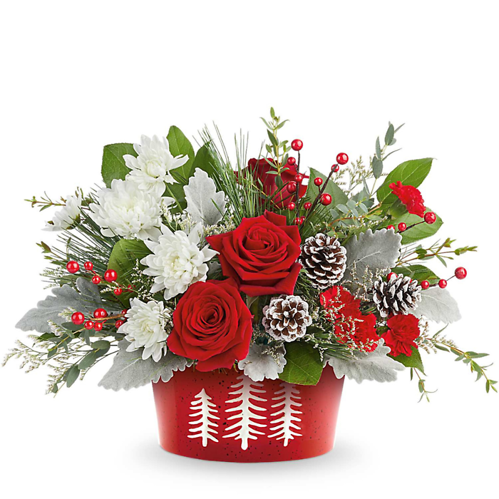 Snowy Pines Centerpiece